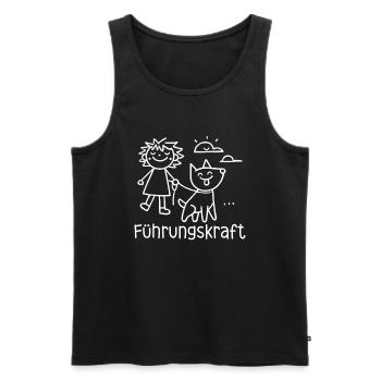 Guide Dog Dog Owner Dog Lover Animal - Men's Premium Organic Tank Top - black - Front - Michal (187cm)