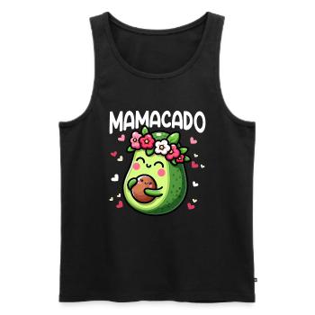 Mamacado Avocado Liebhaberin Muttertag - Männer Premium Bio Tank Top - Schwarz - Vorne - Michal (187cm)