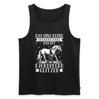 Reiten Reitsport Pferdereiter Pferdeliebhaber - Männer Premium Bio Tank Top - Schwarz - Vorne - Michal (187cm)
