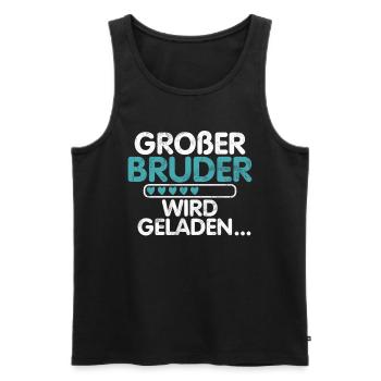 Big Brother Baby Lover Older Sibling - Men's Premium Organic Tank Top - black - Front - Michal (187cm)