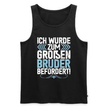 Big Brother Baby Lover Older Sibling - Men's Premium Organic Tank Top - black - Front - Michal (187cm)