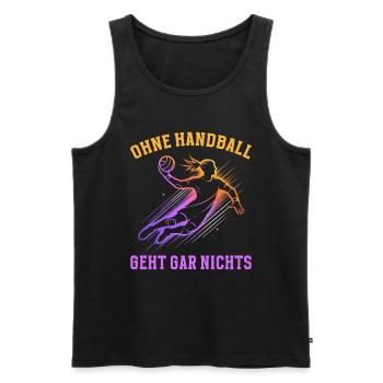 Amateurs de handball Joueurs de sport de handball - Débardeur bio Premium Homme - noir - Devant - Michal (187cm)