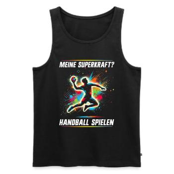 Amateurs de handball Joueurs de sport de handball - Débardeur bio Premium Homme - noir - Devant - Michal (187cm)
