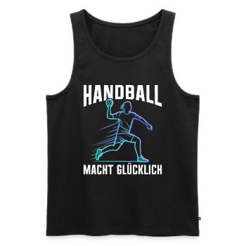 Amateurs de handball Joueurs de sport de handball - Débardeur bio Premium Homme - noir - Devant - Michal (187cm)