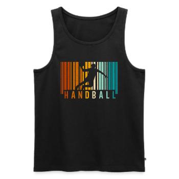 Amateurs de handball Joueurs de sport de handball - Débardeur bio Premium Homme - noir - Devant - Michal (187cm)