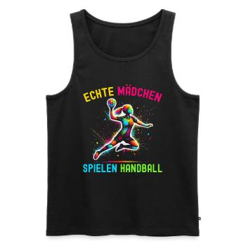 Amateurs de handball Joueurs de sport de handball - Débardeur bio Premium Homme - noir - Devant - Michal (187cm)