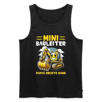 Children Construction Manager Project Manager Contractor - Men's Premium Organic Tank Top - black - Front - AI Model Male 178 light (178cm)