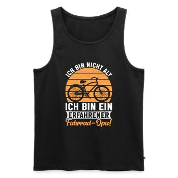 Grand-père Bike Lover Grand-père Bike Pops - Débardeur bio Premium Homme - noir - Devant - Michal (187cm)
