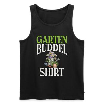 Gärtner Pflanzen Gartenarbeit Gartenbau - Männer Premium Bio Tank Top - Schwarz - Vorne - Michal (187cm)