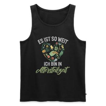 Gärtner Pflanzen Gartenarbeit Gartenbau - Männer Premium Bio Tank Top - Schwarz - Vorne - Michal (187cm)