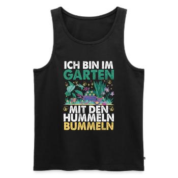 Gärtner Pflanzen Gartenarbeit Gartenbau - Männer Premium Bio Tank Top - Schwarz - Vorne - Michal (187cm)
