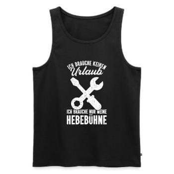 Automechaniker Kfz Techniker Fahrzeugreparatur - Männer Premium Bio Tank Top - Schwarz - Vorne - Michal (187cm)