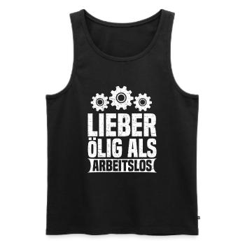 Automechaniker Kfz Techniker Fahrzeugreparatur - Männer Premium Bio Tank Top - Schwarz - Vorne - Michal (187cm)