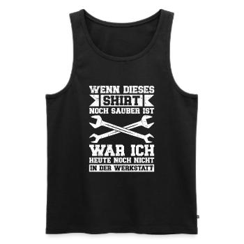Automechaniker Kfz Techniker Fahrzeugreparatur - Männer Premium Bio Tank Top - Schwarz - Vorne - Michal (187cm)