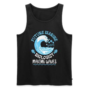 Marine Biologist Meeresbiologe - Männer Premium Bio Tank Top - Schwarz - Vorne - Michal (187cm)