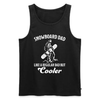 Snowboard Dad Lustige Spruch Snowboarding Geschenk - Männer Premium Bio Tank Top - Schwarz - Vorne - Michal (187cm)