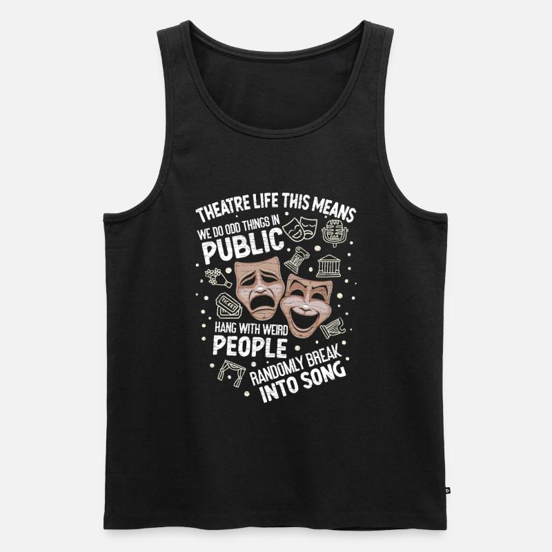 Theater Schauspieler - Männer Premium Bio Tank Top - Schwarz