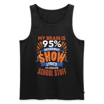 Theater Schauspieler Geschenk - Männer Premium Bio Tank Top - Schwarz - Vorne - Michal (187cm)
