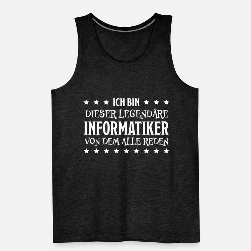 Informatiker Lustig Spruch Programmierer Geschenk Männer Premium Bio Tank Top
