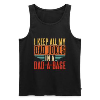 Vatertag Geschenk Papa Spruch - Männer Premium Bio Tank Top - Schwarz - Vorne - Michal (187cm)