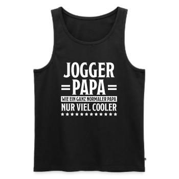 Jogger Laufen Lustiger Spruch Joggen Geschenk - Männer Premium Bio Tank Top - Schwarz - Vorne - Michal (187cm)