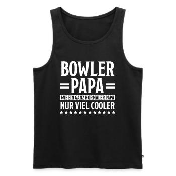 Bowling Spruch Bowlingspieler Fun Bowler Geschenk - Männer Premium Bio Tank Top - Schwarz - Vorne - Michal (187cm)