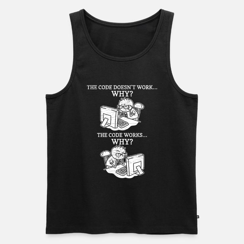 Programmierer Coder Informatiker - Männer Premium Bio Tank Top - Schwarz