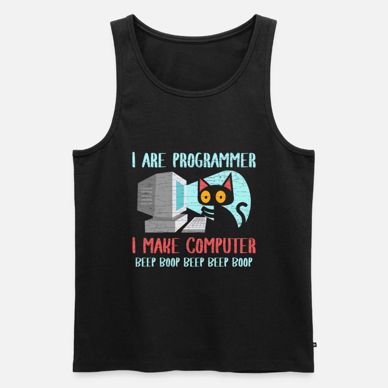 Programmierer Coder - Männer Premium Bio Tank Top - Schwarz