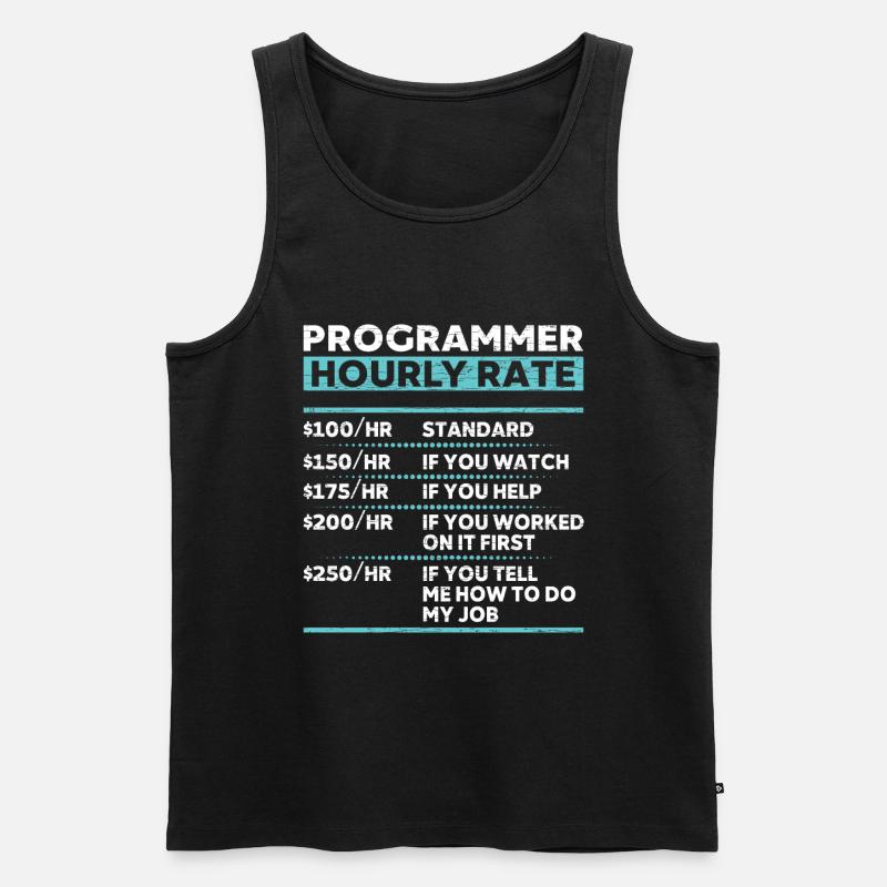 Programmierer Coder Informatiker - Männer Premium Bio Tank Top - Schwarz