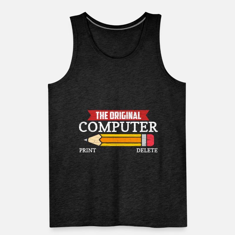 Computer Nerd Programmierer Informatiker Männer Premium Bio Tank Top