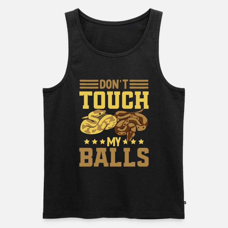 Ballpython Python Königspython - Männer Premium Bio Tank Top - Schwarz