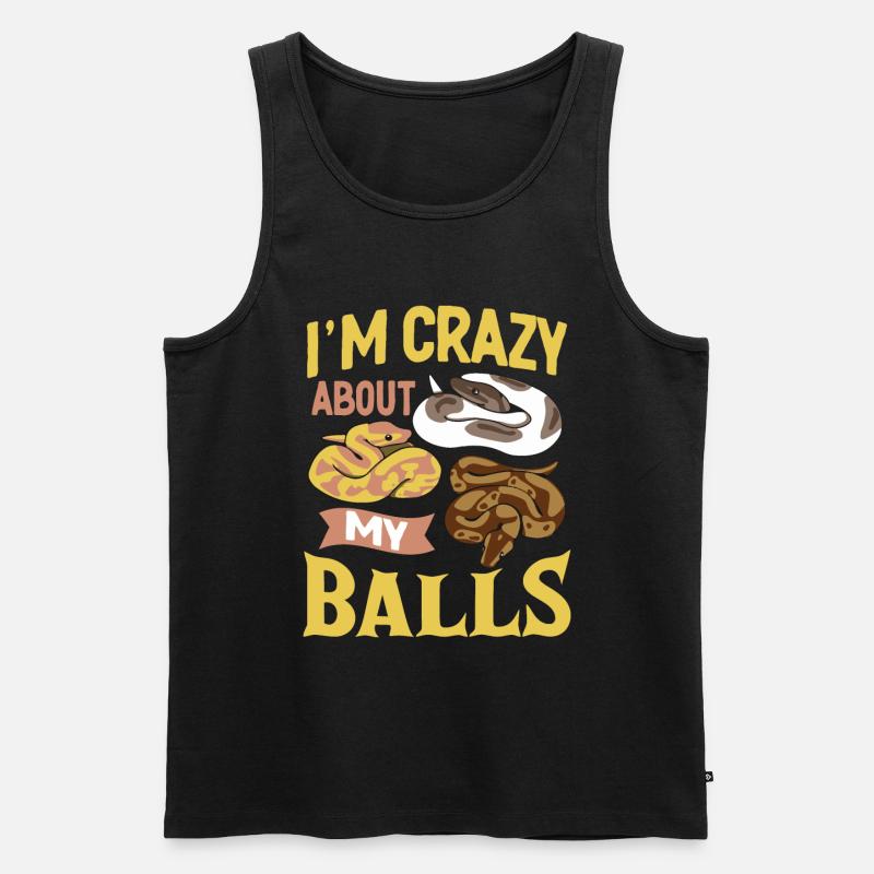 Königspython Ball Python Geschenk - Männer Premium Bio Tank Top - Schwarz