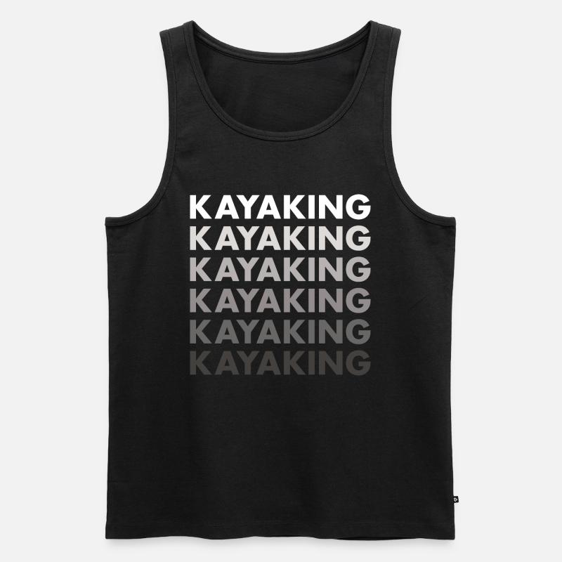Kayaker Kayaking - Männer Premium Bio Tank Top - Schwarz