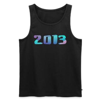 Geburtstagsgeschenk 2013 Jahrgang 2013 Retro 2013 - Männer Premium Bio Tank Top - Schwarz - Vorne - AI Model Male 178 light (178cm)