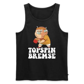 Topspin Brake Grandpa Table Tennis Player Table Tennis - Men's Premium Organic Tank Top - black - Front - AI Model Male 178 light (178cm)