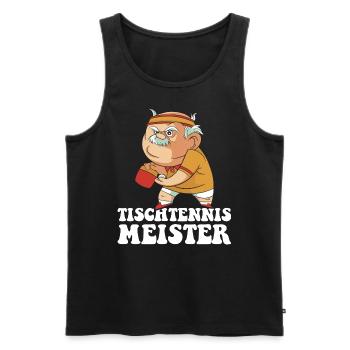 Table Tennis Master Grandpa Table Tennis Player - Men's Premium Organic Tank Top - black - Front - Michal (187cm)