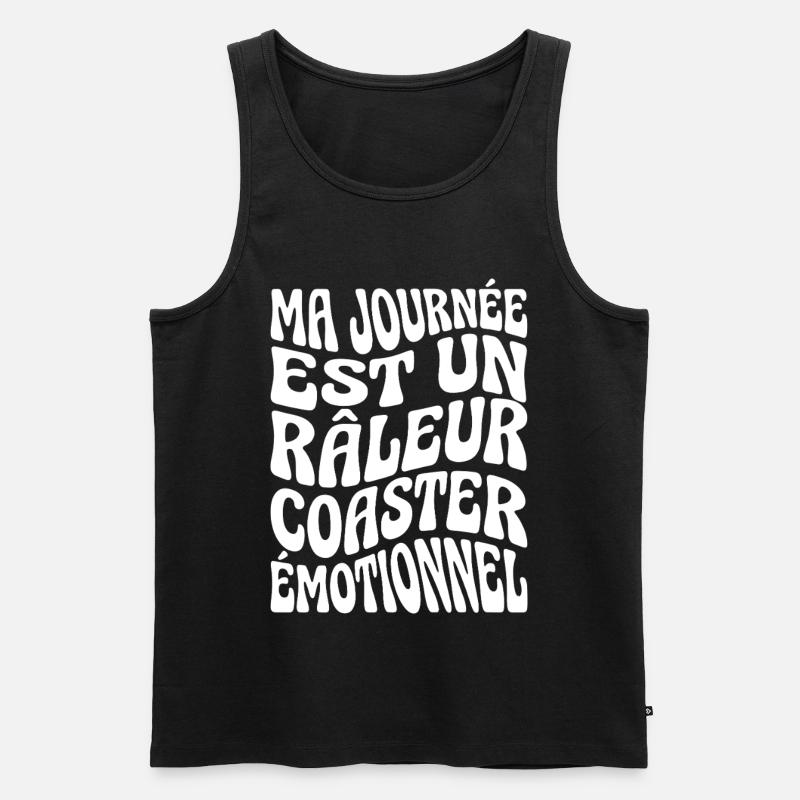 Grumpy Humor Complainer Untersetzer - Männer Premium Bio Tank Top - Schwarz