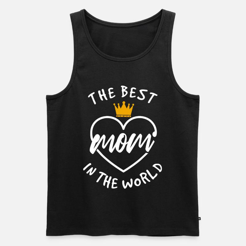 Die beste Mutter der Welt - Männer Premium Bio Tank Top - Schwarz
