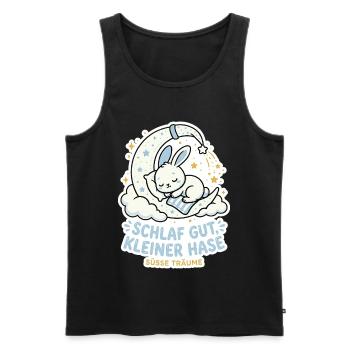 Kaninchen Schlafen Haia Hase - Männer Premium Bio Tank Top - Schwarz - Vorne - Michal (187cm)
