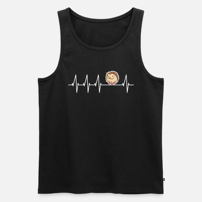 Igel Geschenk - Männer Premium Bio Tank Top - Schwarz