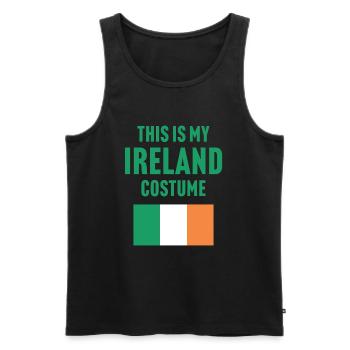 C’est mon costume d’Irlande - Débardeur bio Premium Homme - noir - Devant - Michal (187cm)
