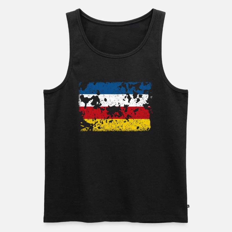 Dokkum - Männer Premium Bio Tank Top - Schwarz