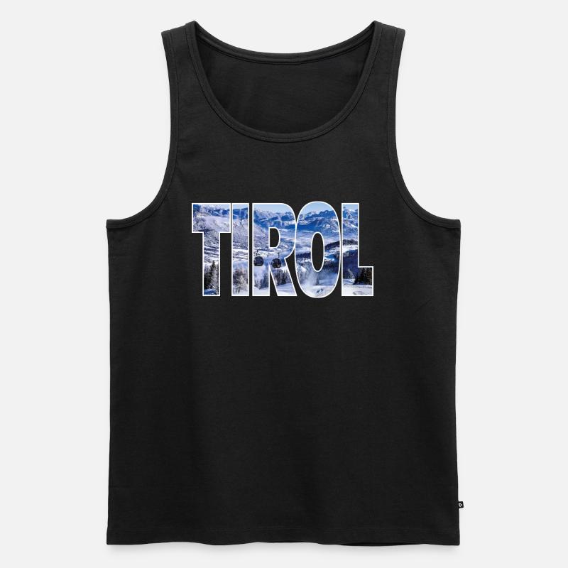 Tirol - Männer Premium Bio Tank Top - Schwarz