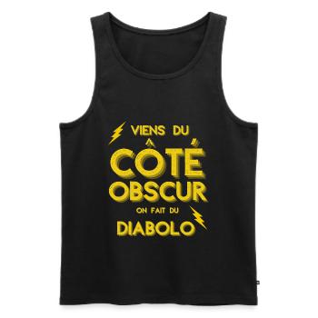 Cadeau humour diabolo cirque passion drôle - Débardeur bio Premium Homme - noir - Devant - Michal (187cm)