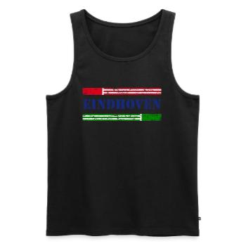 Eindhoven - Männer Premium Bio Tank Top - Schwarz - Vorne - AI Model Male 178 light (178cm)