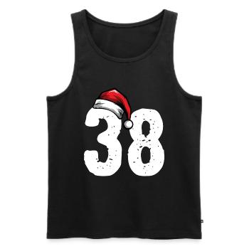 38 Number Christmas - Men's Premium Organic Tank Top - black - Front - Michal (187cm)