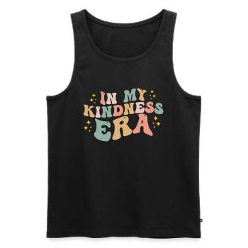 In meiner Kindness-Ära Lustig Groovy In meiner Kindness-Ära - Männer Premium Bio Tank Top - Schwarz - Vorne - Michal (187cm)