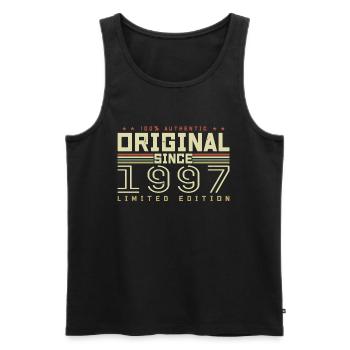 Original 1997 Birthday Gift 1997 Retro 1997 - Men's Premium Organic Tank Top - black - Front - AI Model Male 178 light (178cm)