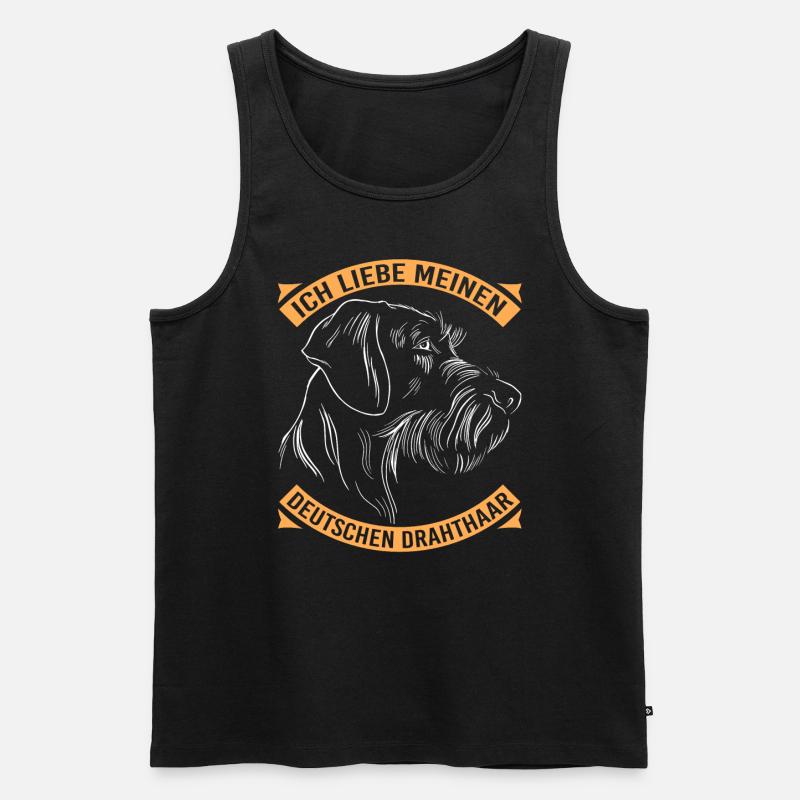 Hund Hundebesitzer - Männer Premium Bio Tank Top - Schwarz
