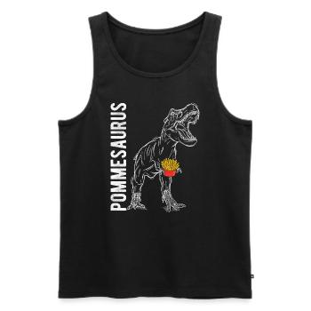Pommes Frites Pommes Liebhaber Pommes Fritten Spru - Männer Premium Bio Tank Top - Schwarz - Vorne - Michal (187cm)